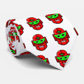 Retro Robot Head Stropdas (Opgerold)