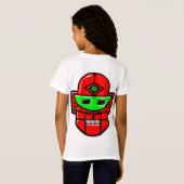 Retro Robot Hoofd - Aangepast T-shirt (Achterkant volledig)