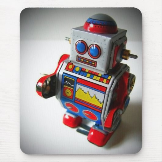 Retro Robot mousepad Muismat (Voorkant)