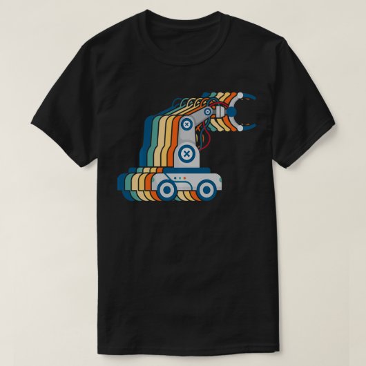Retro Robot Robotica Engineer Retro Roboti T-shirt (Design voorkant)