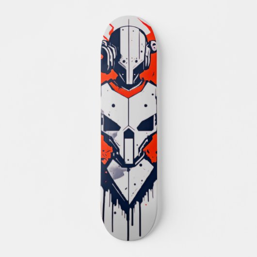 Retro Robot Skateboard - Time Traveler's Ride (Voorkant)