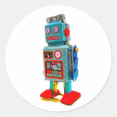 RETRO ROBOT STICKER (Voorkant)