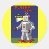 RETRO ROBOT STICKER 2 (Voorkant)