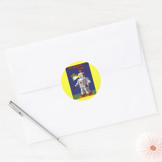 RETRO ROBOT STICKER 2 (Envelop)