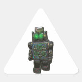 RETRO ROBOT STICKER. STICKER (Voorkant)