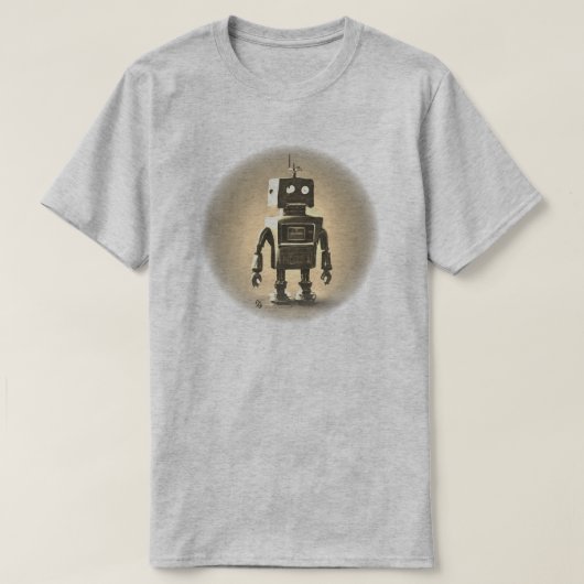 Retro Robot T-Shirt (Design voorkant)