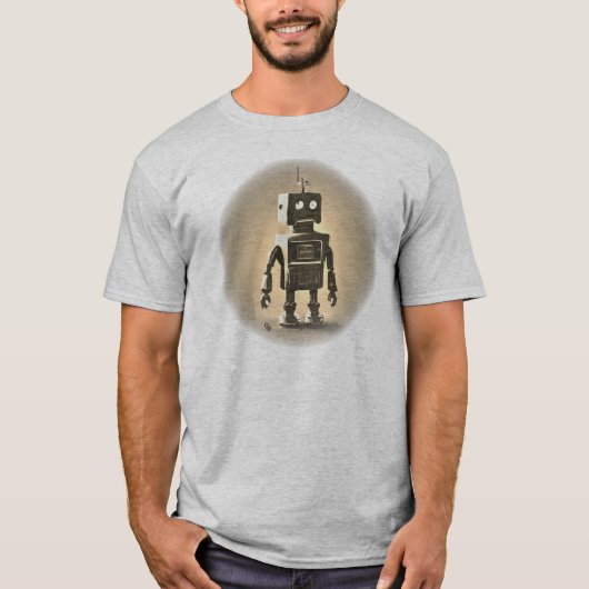 Retro Robot T-Shirt (Voorkant)