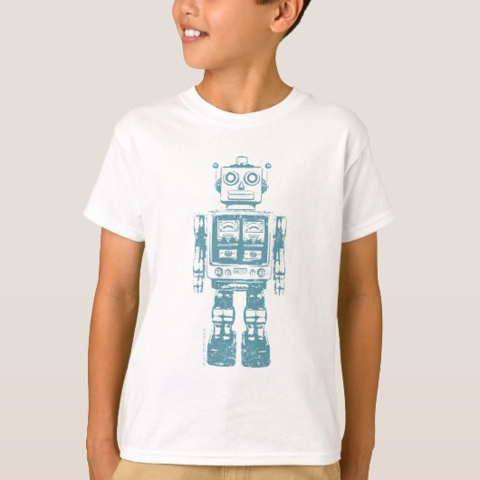 Retro Robot T Shirt (Voorkant)