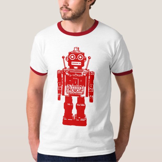 Retro Robot T-shirt (Voorkant)