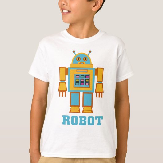 Retro Robot T-shirt (Voorkant)