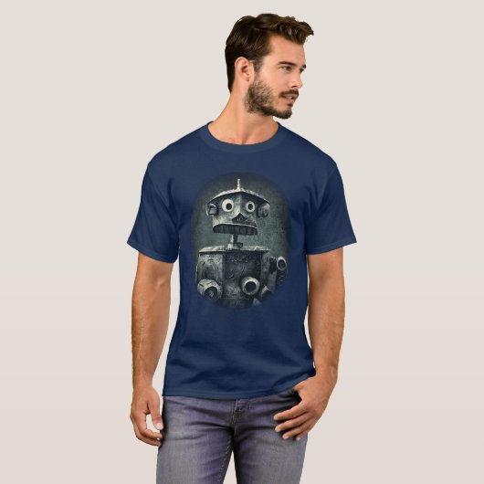 Retro Robot T-Shirt (Voorkant volledig)