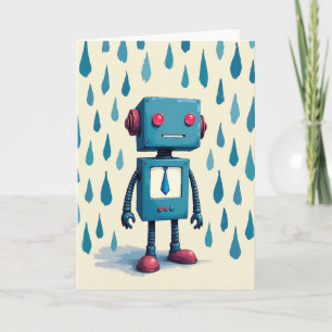 Retro Robot Vaderdagkaart Kaart