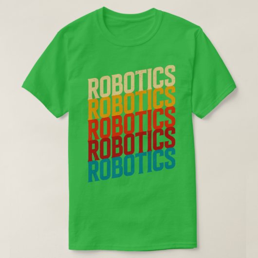 Retro Robotica voor robotica Engineering Humanoid  T-shirt (Design voorkant)