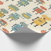 Retro Robots inpakpapier (Hoek)