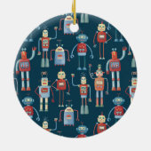 Retro robots keramisch ornament (Achterkant)