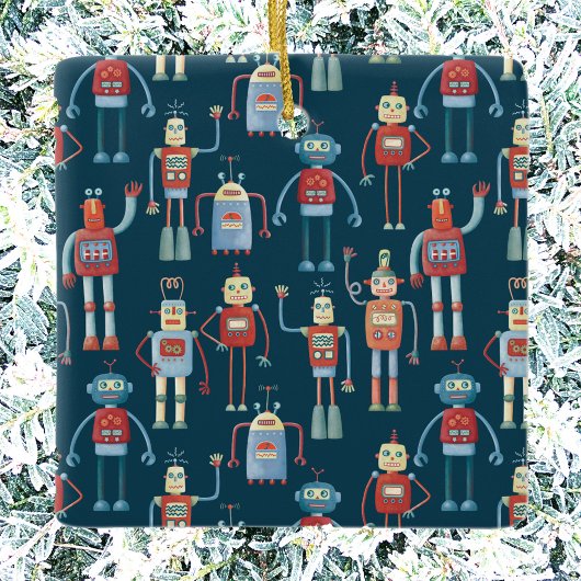 Retro robots keramisch siermiddel keramisch ornament