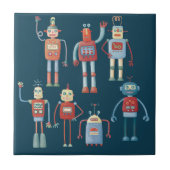 Retro robots tegeltje (Voorkant)