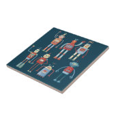 Retro robots tegeltje (Zijkant)