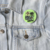 retro robotto badge ronde button 5,7 cm (In situ)