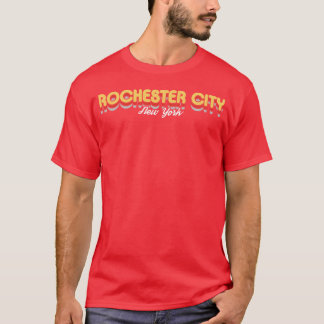 Retro Rochester City New York meisje T-shirt
