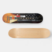 RETRO ROCK American Flag Electric Guitar Persoonlijk Skateboard (Horizontaal)