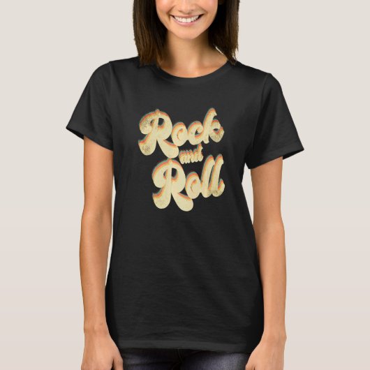 Retro Rock and Roll   T-shirt (Voorkant)