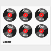 Retro Rock and Roll Vinyl Plakker Stickers (Vel)