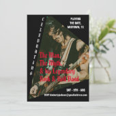 Retro Rock Band Foto Verjaardagsfeest Kaart (Staand voorkant)