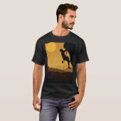 Retro Rock Climbing Bouldering 80s Mountain Rock C T-shirt (Voorkant volledig)