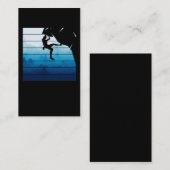 Retro Rock Climbing Men Mountain Climber Visitekaartje (Voorkant / Achterkant)