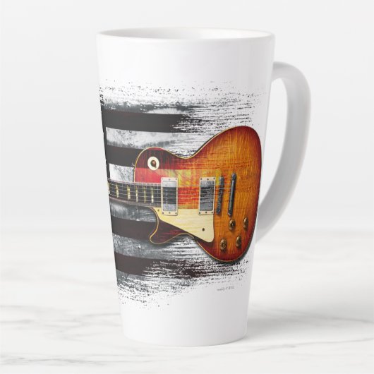 RETRO ROCK  Electric Guitar American Flag L Latte Mok (Rechterhoek)