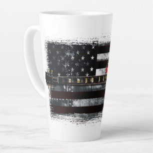 RETRO ROCK  Electric Guitar American Flag L Latte Mok