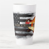 RETRO ROCK  Electric Guitar American Flag L Latte Mok (Voorkant)