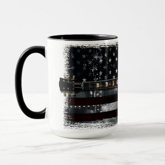 RETRO ROCK  Electric Guitar American Flag Mok (Links)