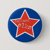 Retro Rock Elks Pin Ronde Button 5,7 Cm (Voorkant)