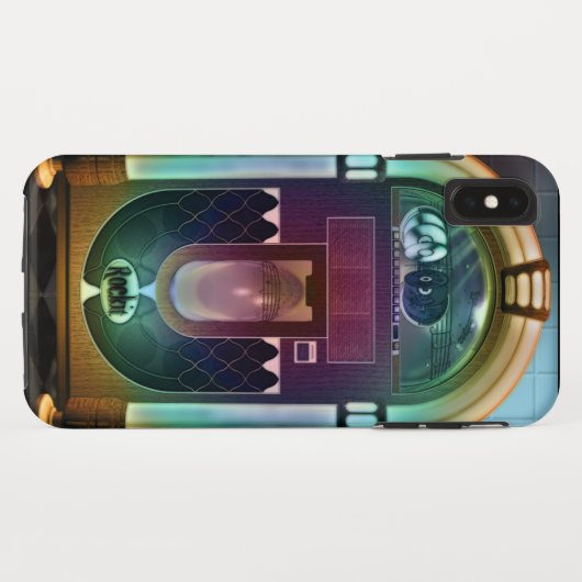Retro Rock en Roll Jukebox Case-Mate iPhone Case (Achterkant (horizontaal))