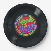 Retro Rock- en Rollpapier, Borden Papieren Bordje (Voorkant)