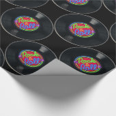 Retro Rock- en Rollvinylwrapppapier Cadeaupapier (Hoek)