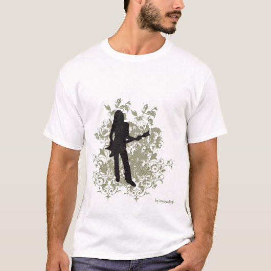Retro Rock Girl T-Shirt (Voorkant)