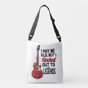 Retro Rock Gitaar Klassieke Muziek Nostalgie Desig Crossbody Tas