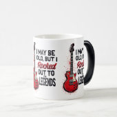 Retro Rock Gitaar Klassieke Muziek Nostalgie Desig Magische Mok (Voorkant rechts)