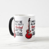 Retro Rock Gitaar Klassieke Muziek Nostalgie Desig Magische Mok (Voorkant links)