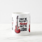 Retro Rock Gitaar Klassieke Muziek Nostalgie Desig Magische Mok (Center)