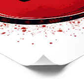 Retro Rock Gitaar Klassieke Muziek Nostalgie Desig Perfect Poster (Hoek)