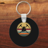 Retro Rock Hunting  Geoloog Minerals Sleutelhanger (Voorkant)