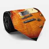 Retro Rock Industrial American Flag Guitar Neck Ti Stropdas (Opgerold)