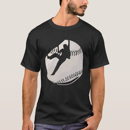 Retro Rock Klimmen Boulderen Verdrietig Honkbal T-shirt (Voorkant)