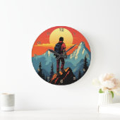 Retro Rock klimmen  klimmer cadeau Grote Klok (Huis)