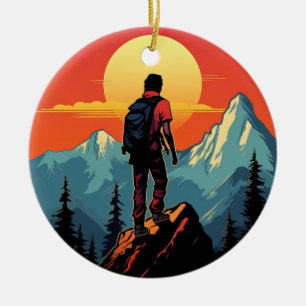 Retro Rock klimmen  klimmer cadeau Keramisch Ornament