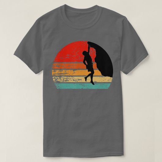 Retro Rock klimmen klimmer T-shirt (Design voorkant)